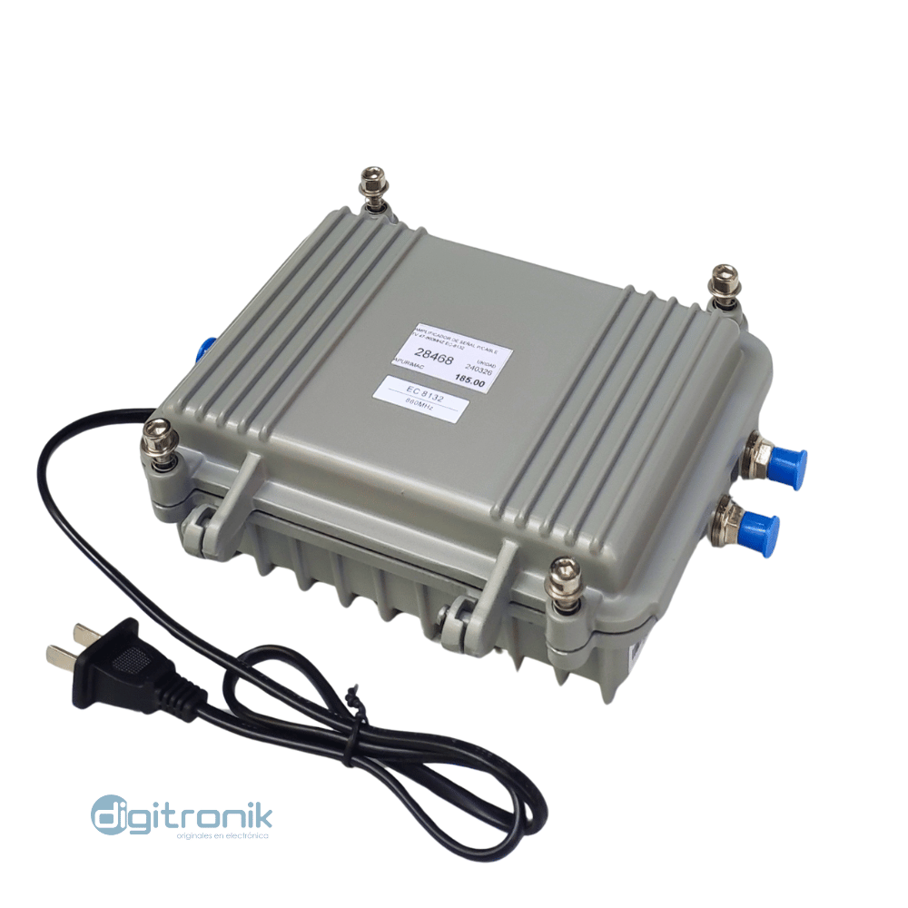 AMPLIFICADOR DE SEÑAL CATV PARA TV CABLE 40DB 47-860MHZ EC-8132