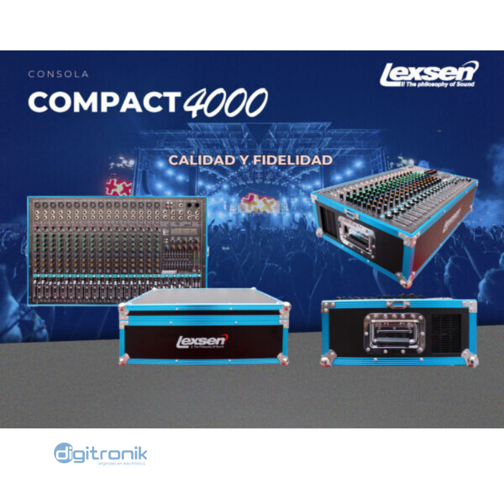 CONSOLA 16 CANALES LEXSEN COMPACT 4000