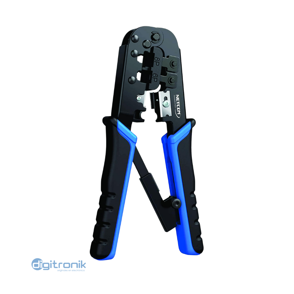 PONCHADOR CRIMPING RJ45, RJ12, RJ11 NETCOM PE-ET0049
