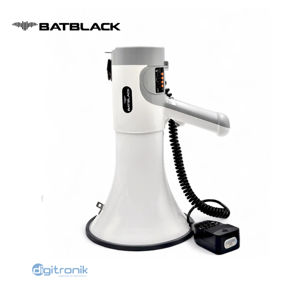 MEGAFONO RECARGABLE 250W BATBLACK CON BT, USB, MP3 BT-MF250