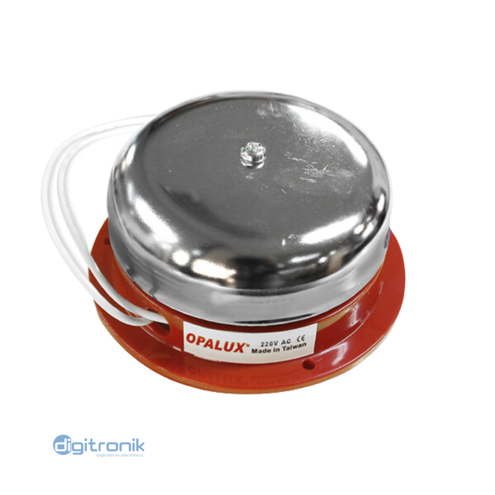 TIMBRE INDUSTRIAL REDONDO 4" 220V AC OPALUX 72.04.220