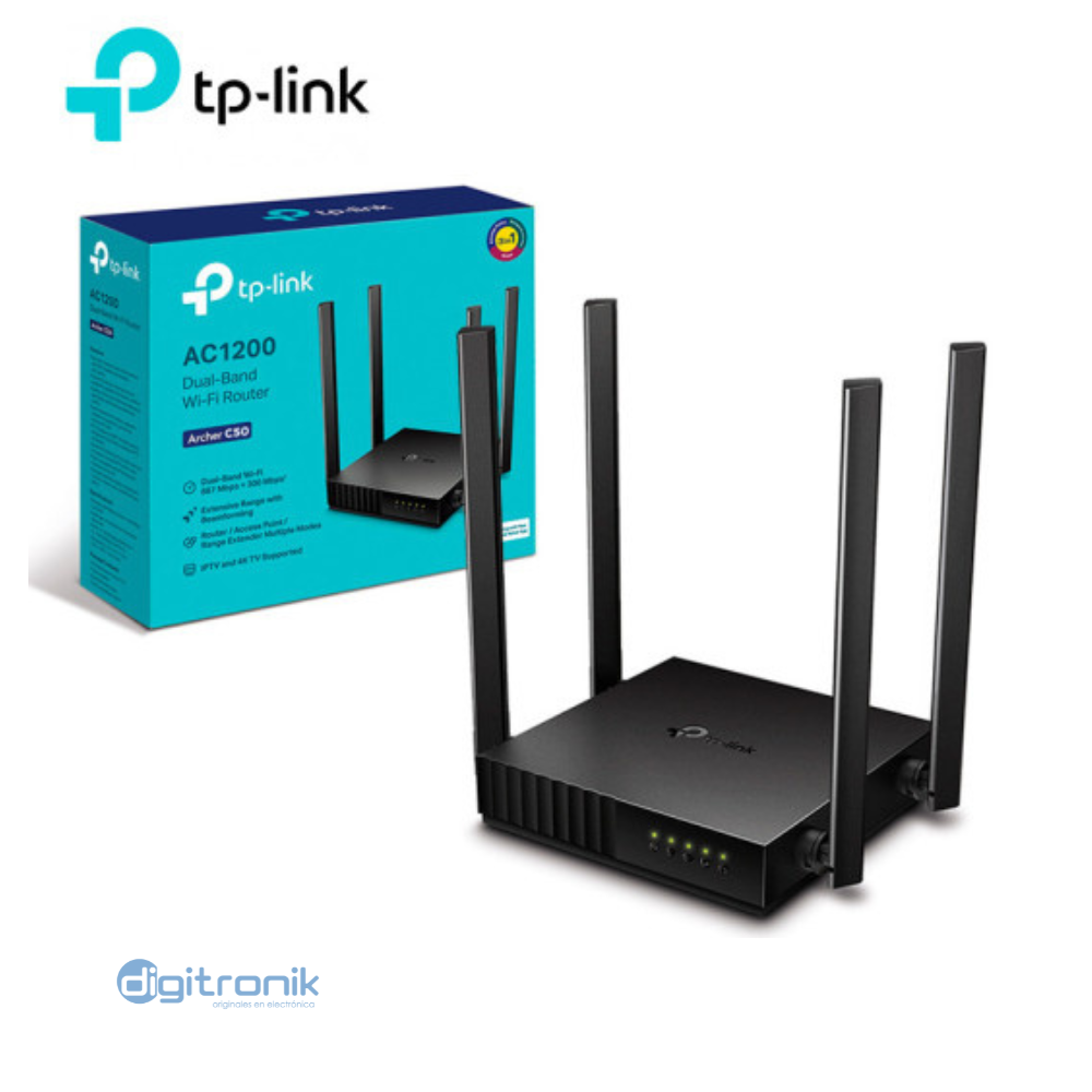 TP-LINK ROUTER AC1200 DOBLE BANDA INALAMBRICO ARCHER C50