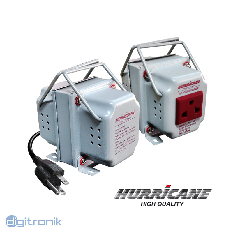 TRANSFORMADOR HURRICANE 150W 220-110V PLOMO TC-150