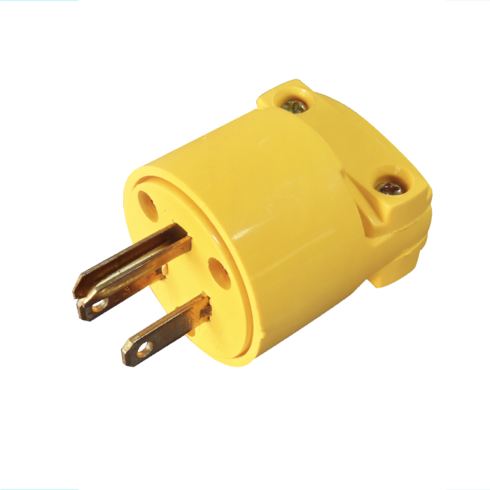 ENCHUFE T/LEVINTONG" 15 AMP CON TOMATIERRA BAQUELITA LISO U38N/3P