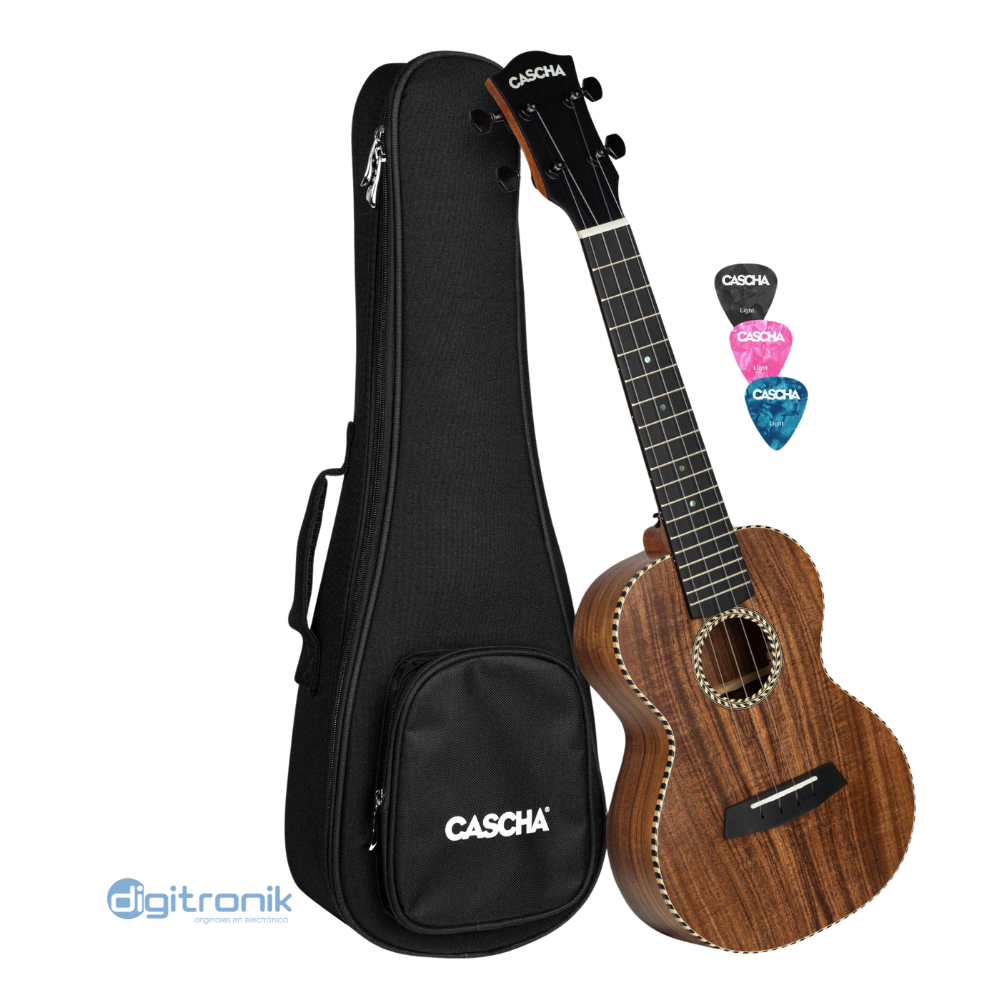 PACK UKELELE CONCIERTO CAOBA PREMIUM HH-2035 CASCHA