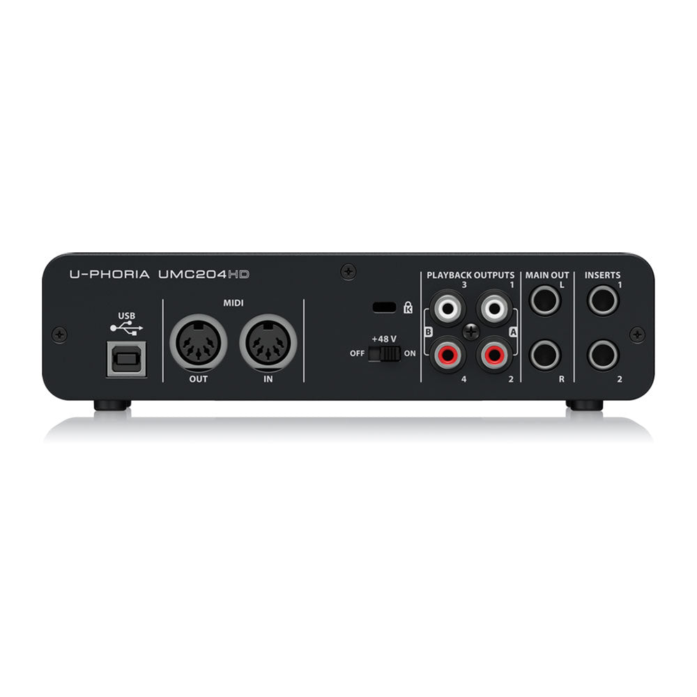Interfaz de audio Behringer U-Phoria UMC204HD USB