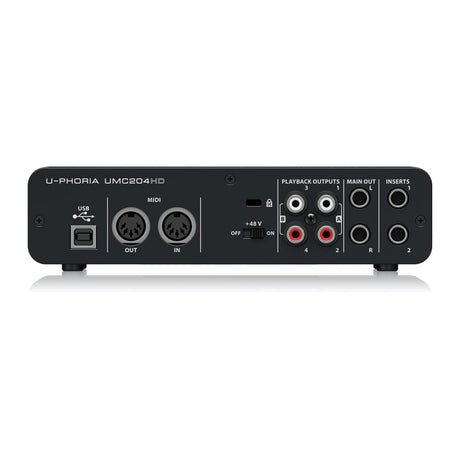 Interfaz de audio Behringer U-Phoria UMC204HD USB