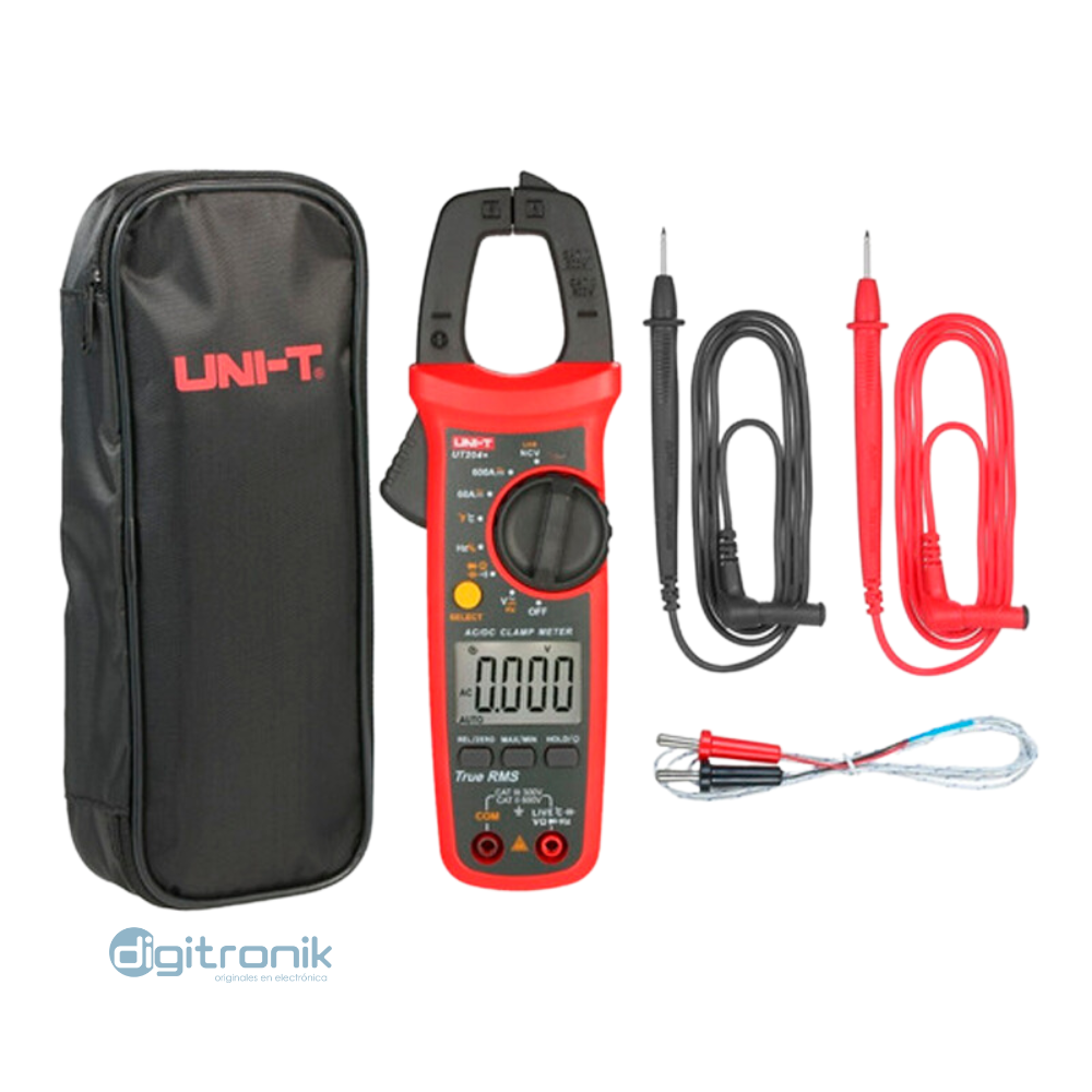 PINZA AMPERIMETRICA 600 AMP AC~DC UNI-T UT-204+
