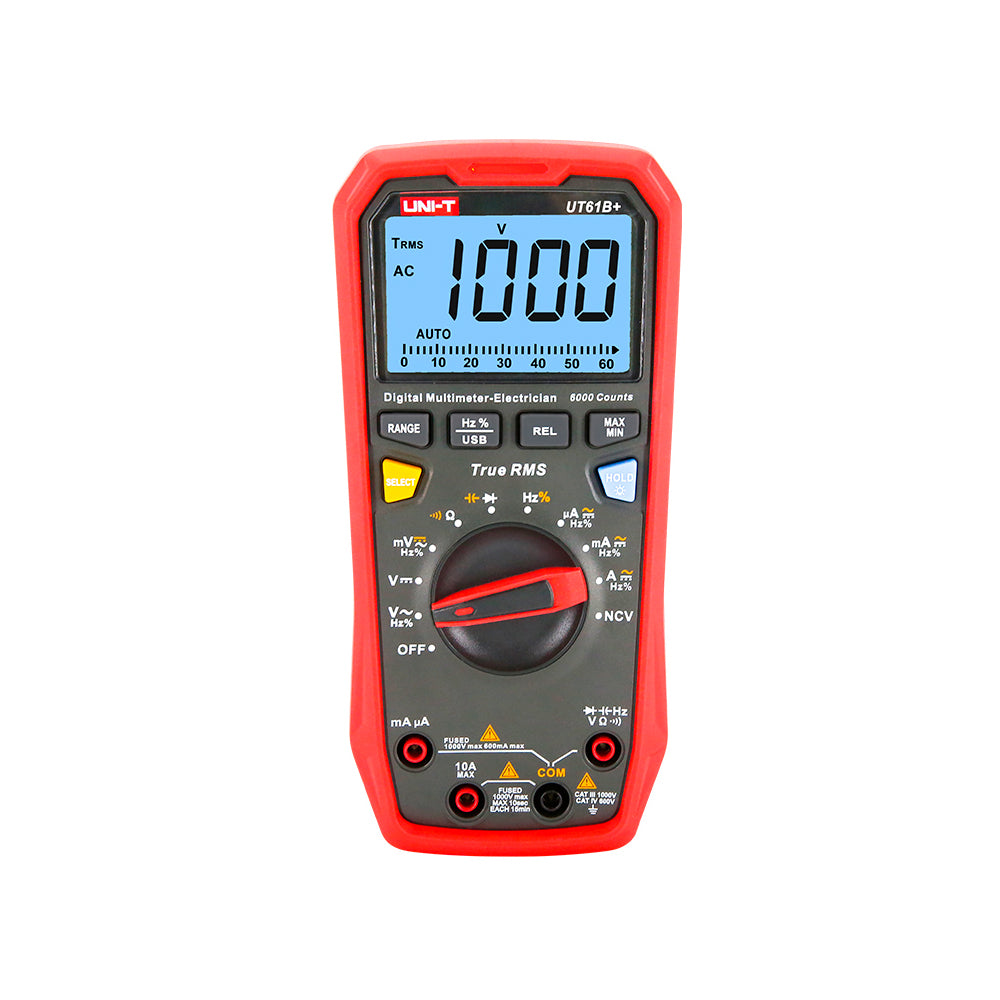 MULTIMETRO DIGITAL CON TEMPERATURA UNI-T UT-61B+