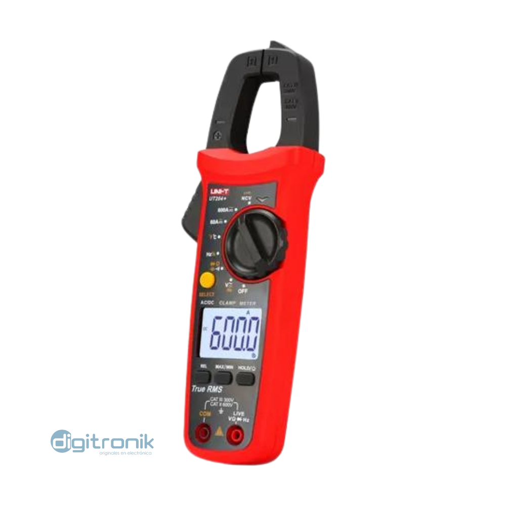 PINZA AMPERIMETRICA 600 AMP AC~DC UNI-T UT-204+