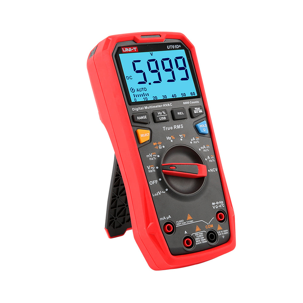 MULTIMETRO DIGITAL C/TEMPERATURA 1000V UNI-T UT-61D+