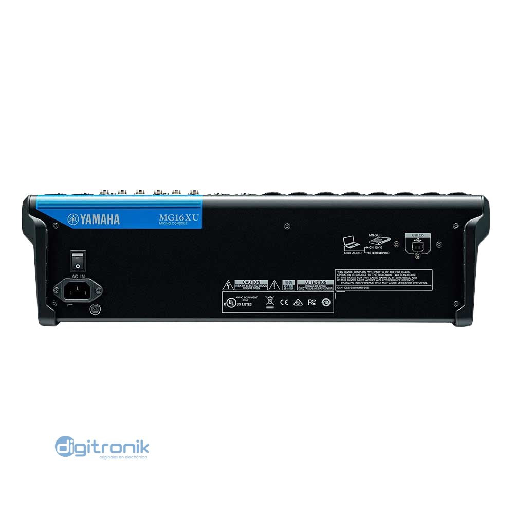 MEZCLADORA DE 16 CANALES CON EFECTO YAMAHA MG16XU