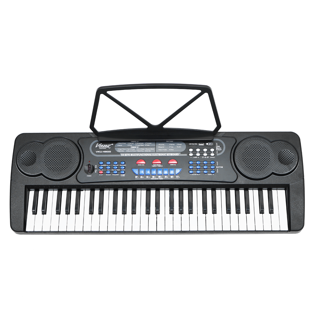 TECLADO ELECTRO 54 TECLAS C/USB C/FUN VOZZEX VKU-4500