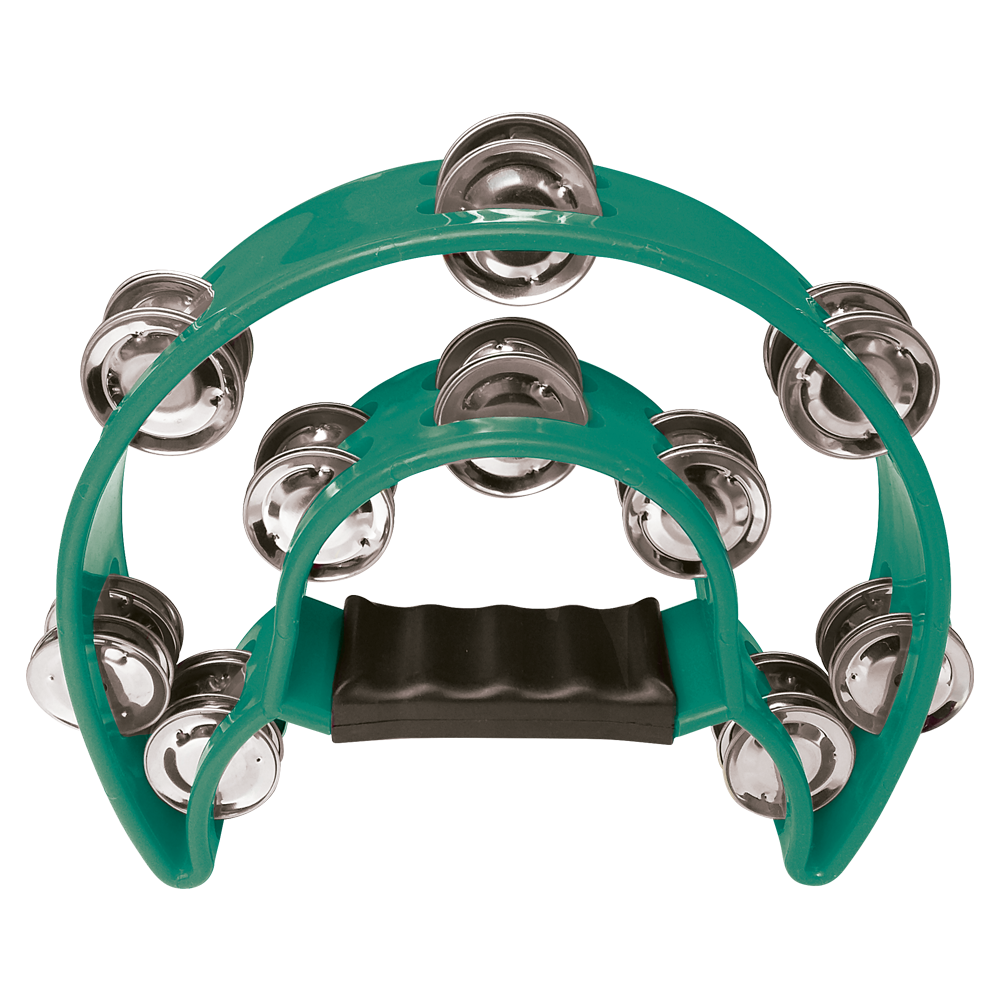 VZ-JB917GR PANDERETA VERDE ME.LUNA 2F 22X19 CM» BOLSA «VOZZEX»