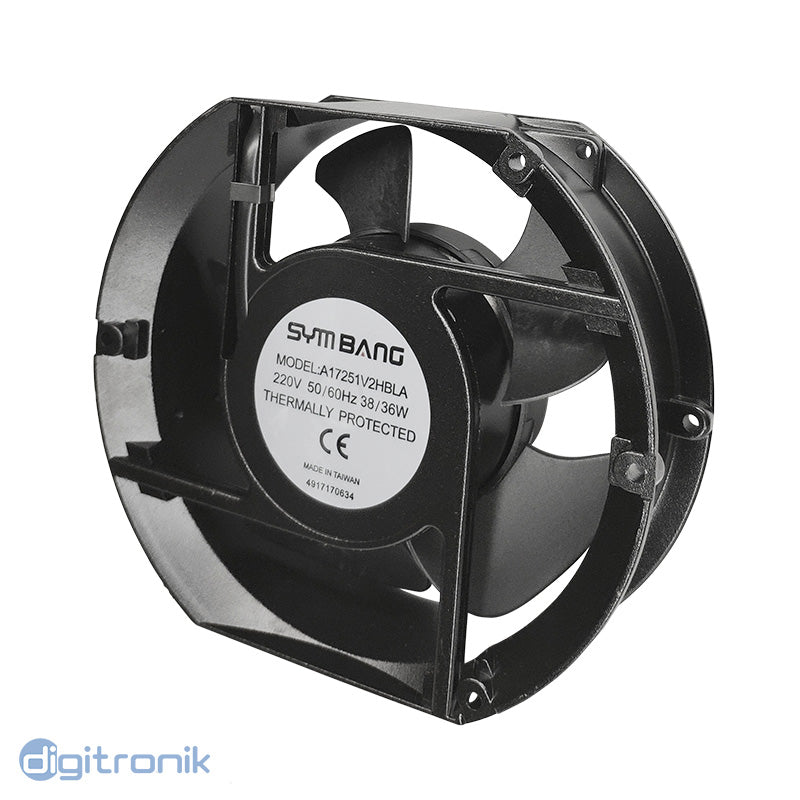 VENTILADOR SYMBANG 172X150X51MM 220V 36W A17251V2H-BLA