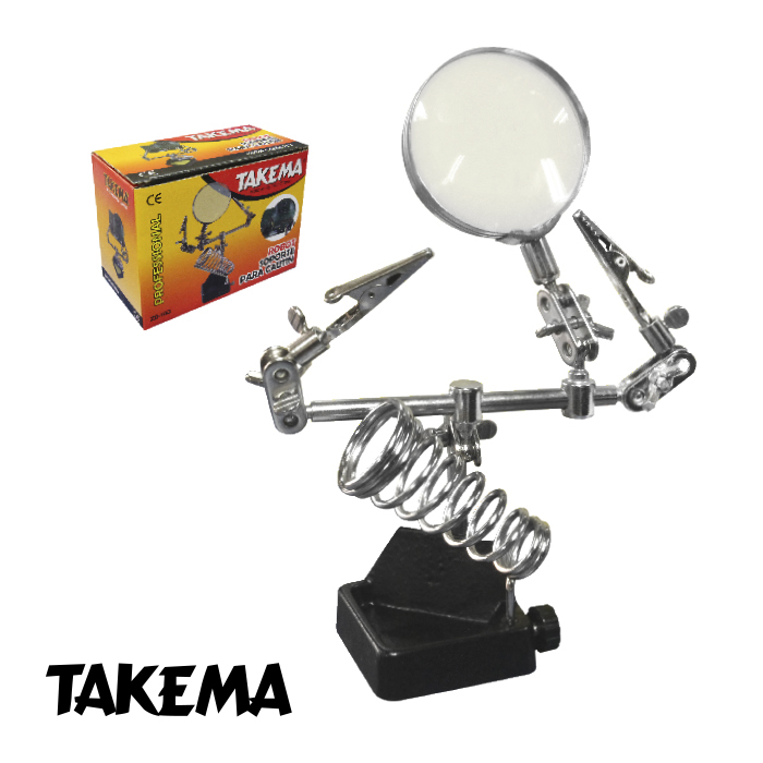 Soporte para Cautín con Lupa y Pinzas ZD-10G TAKEMA