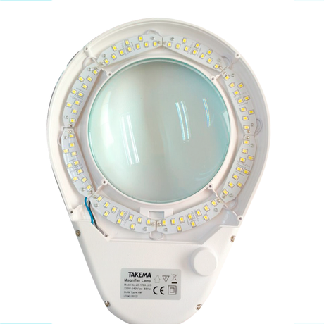 LAMPARA MULTIUSOS LUPA 5" C/LEDS TAKEMA 220VAC ZD-129A/LED
