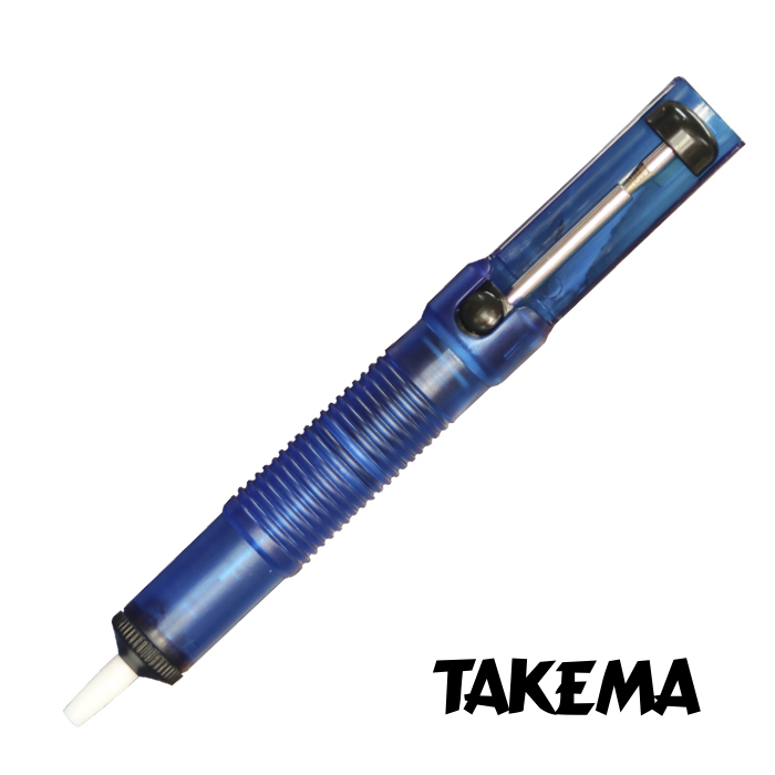 Succionador de Soldadura plastico azul transparente ZD-192 TAKEMA
