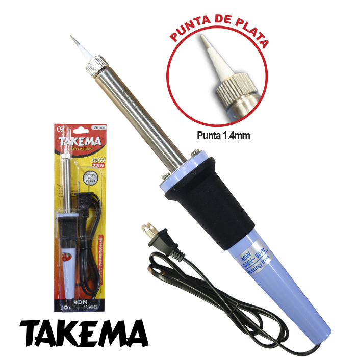 CAUTIN TAKEMA T/LAPIZ 30W PUNTA DE PLATA M/CELESTE ZD-30C/30W