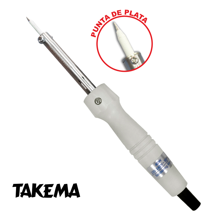 CAUTIN TAKEMA PUNTA PLATA 60W MANGO GRIS 220VAC ZD-701/60W