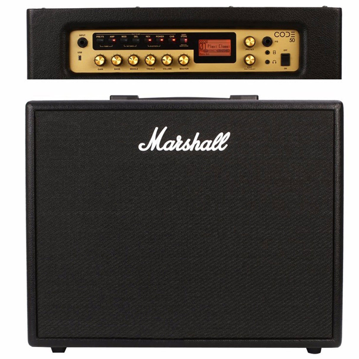 AMPLIFICADOR DE GUITARRA 1X12 CON EFECTO MARSHALL CODE50E