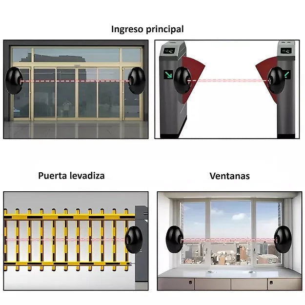 CERCO IR EMISOR Y RECEPTOR, ALCANCE DE 2 A 20MTS BIR01-20