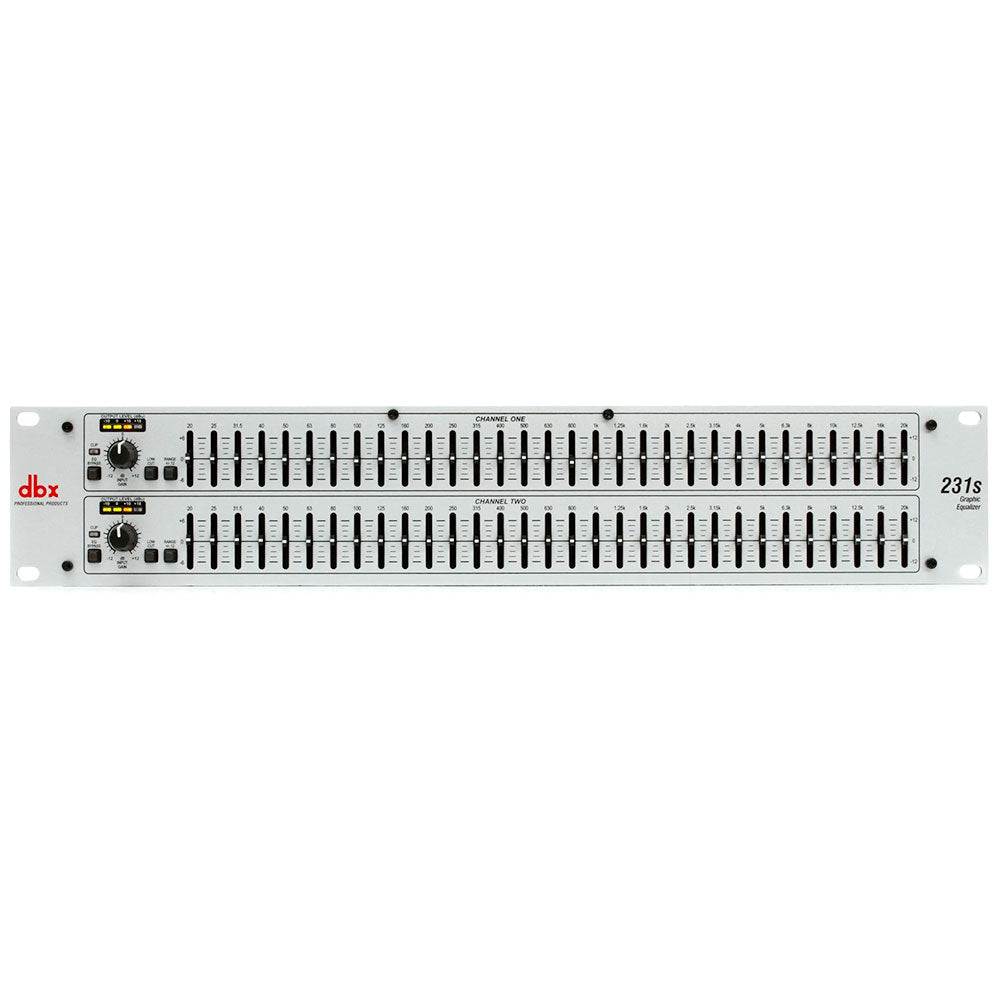 ECUALIZADOR DBX DBX-231SV DUAL 31 BANDAS 2U DE RACK PLATEADO