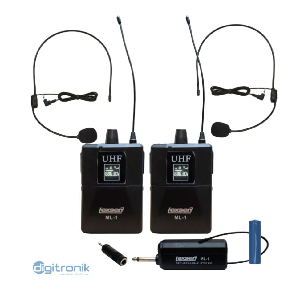 MICROFONO INALAMBRICO VINCHA Y MANO LEXSEN LX306PLUS