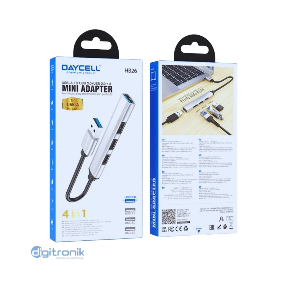 HUB USB DAYCELL HB26