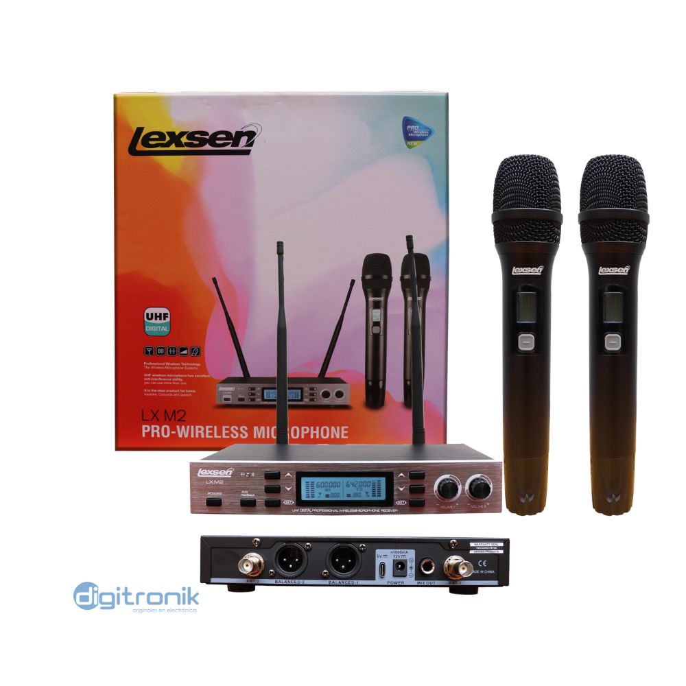 MICROFONO INALAMBRICO UHF DE MANO LX M2 LEXSEN