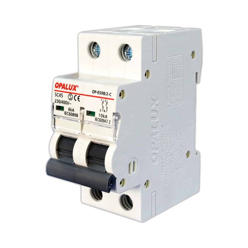 Llave termomágnetica para riel OP-ES9B/2-C32 OPALUX