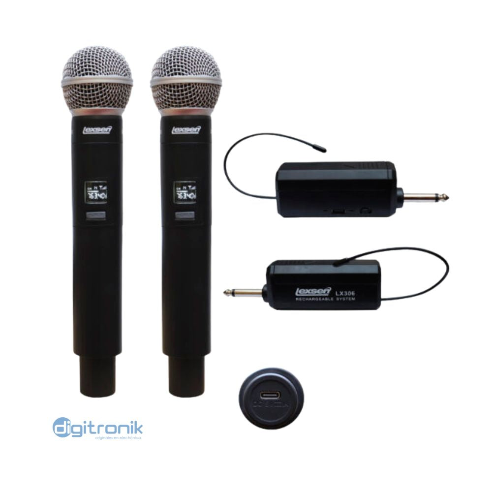 MICROFONO INALAMBRICO VINCHA Y MANO LEXSEN LX306PLUS