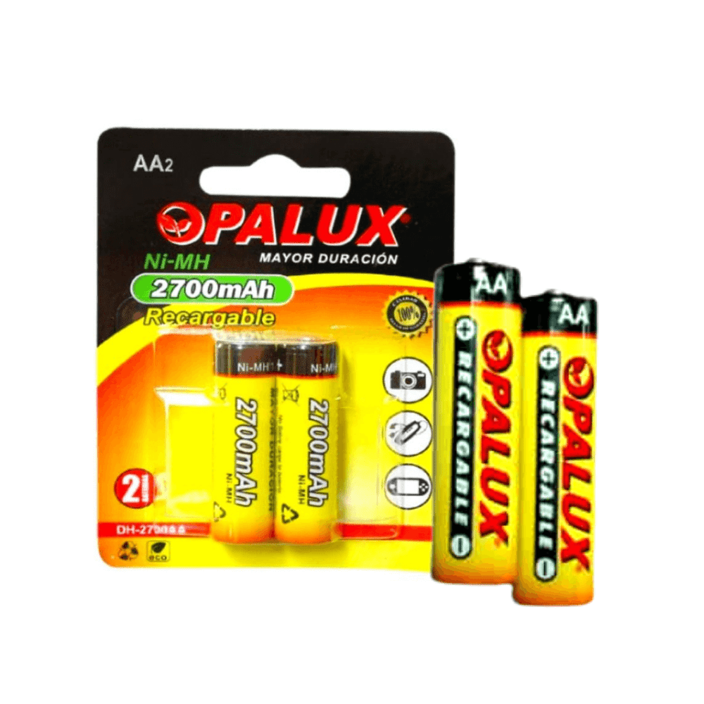 PILA RECARGABLE AA OPALUX DE 2700MAH 1.2V BLISTER DH-2700AA