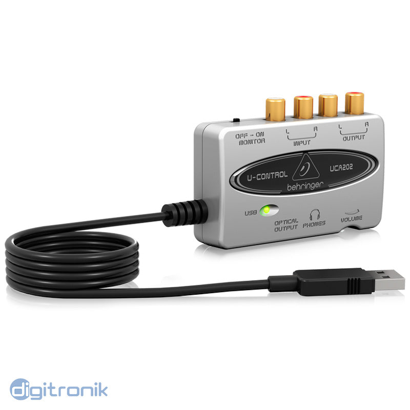 INTERFAZ DE AUDIO USB BEHRINGER UCA202 A ENTRADA/SALIDA DIGITAL