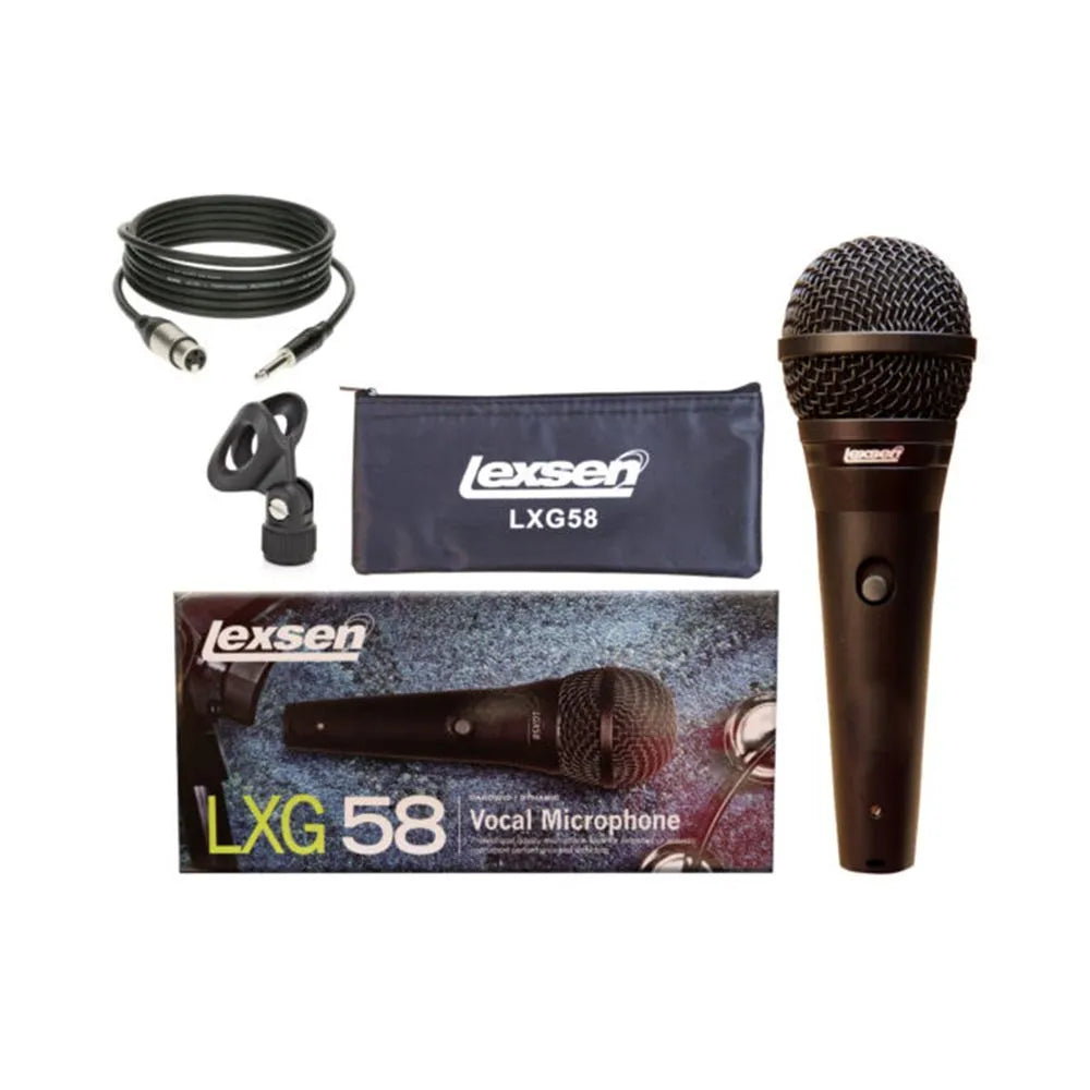 MICROFONO DE MANO LEXSEN CON CABLE LXG-58