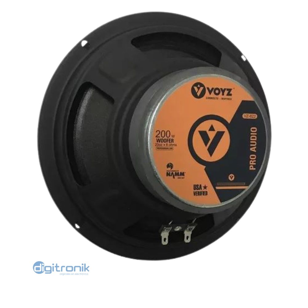 SUB-WOOFER 8" 200NZ CONO RIGIDO BOBINA 200W VZ-822