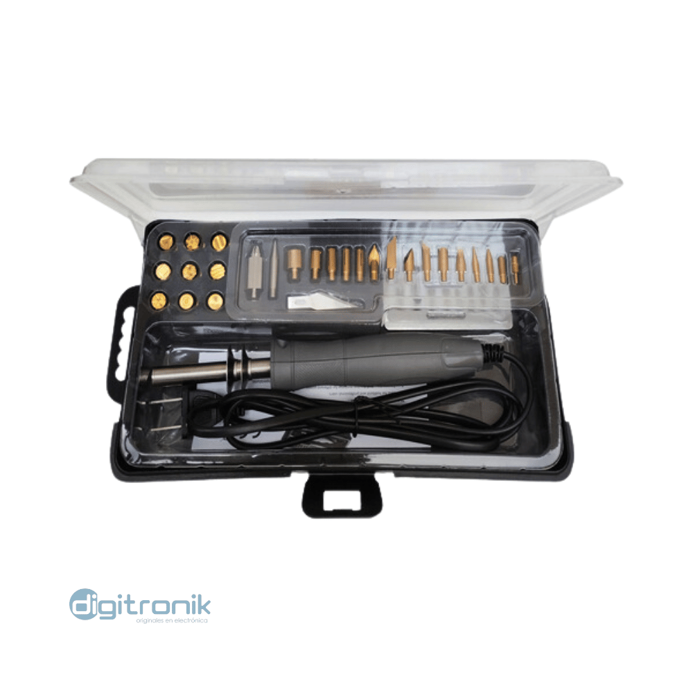 Pirógrafo 27 Puntas Intercambiables 10W/30W ZD-972G TAKEMA