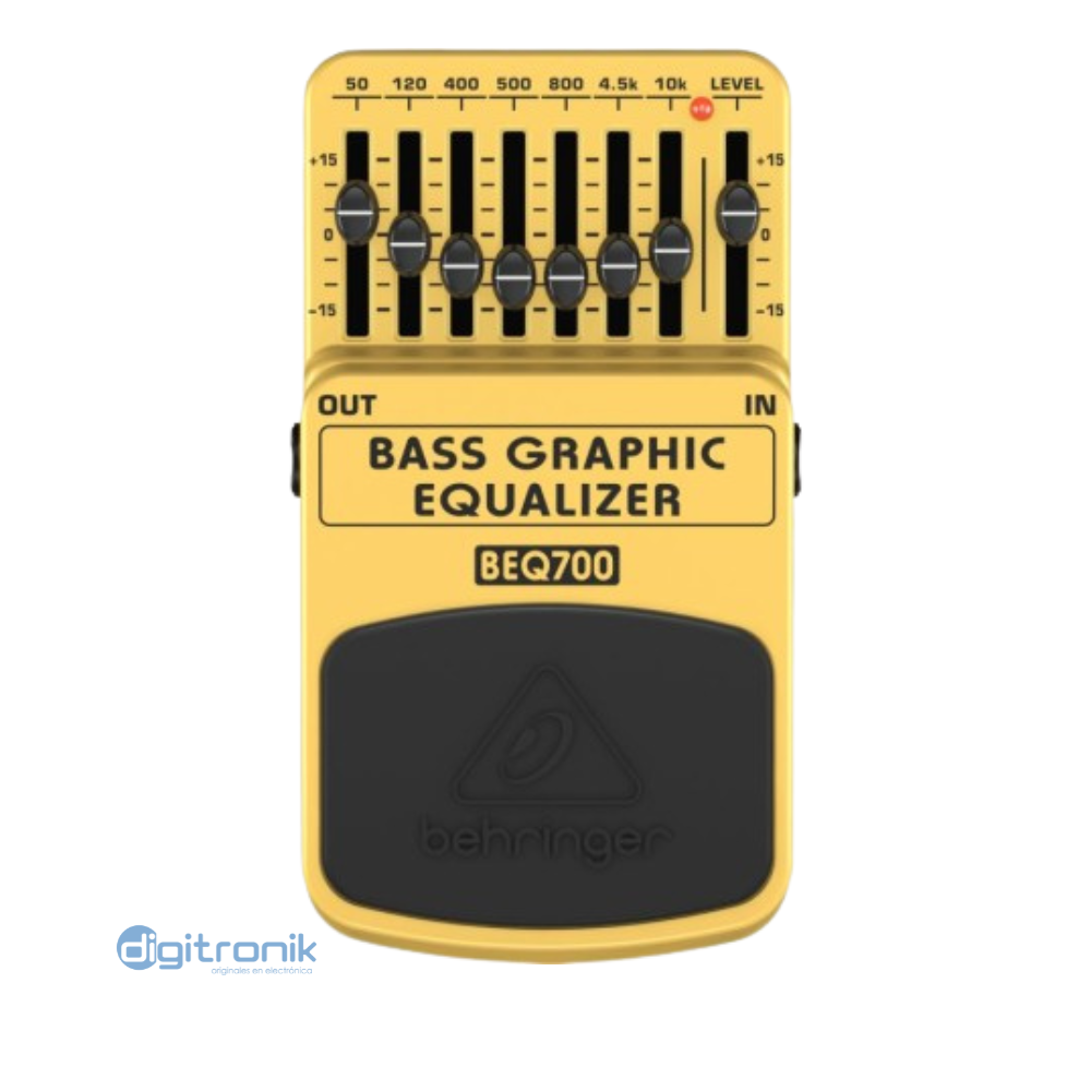 PEDAL ECUALIZADOR GRAFICO 7 BANDAS 7 BANDAS BEHRINGER BEQ700