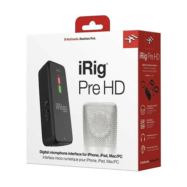 Interfaz para Micrófono – IK Multimedia – IP-IRIG-PREHD-IN – Negro