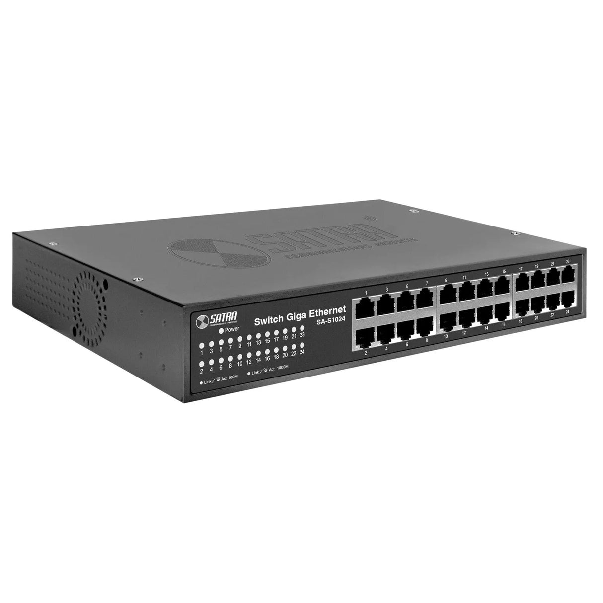 SWITCH GIGA ETHERNET 24 PUERTOS 10/100/1000 RACKEABLE SATRA