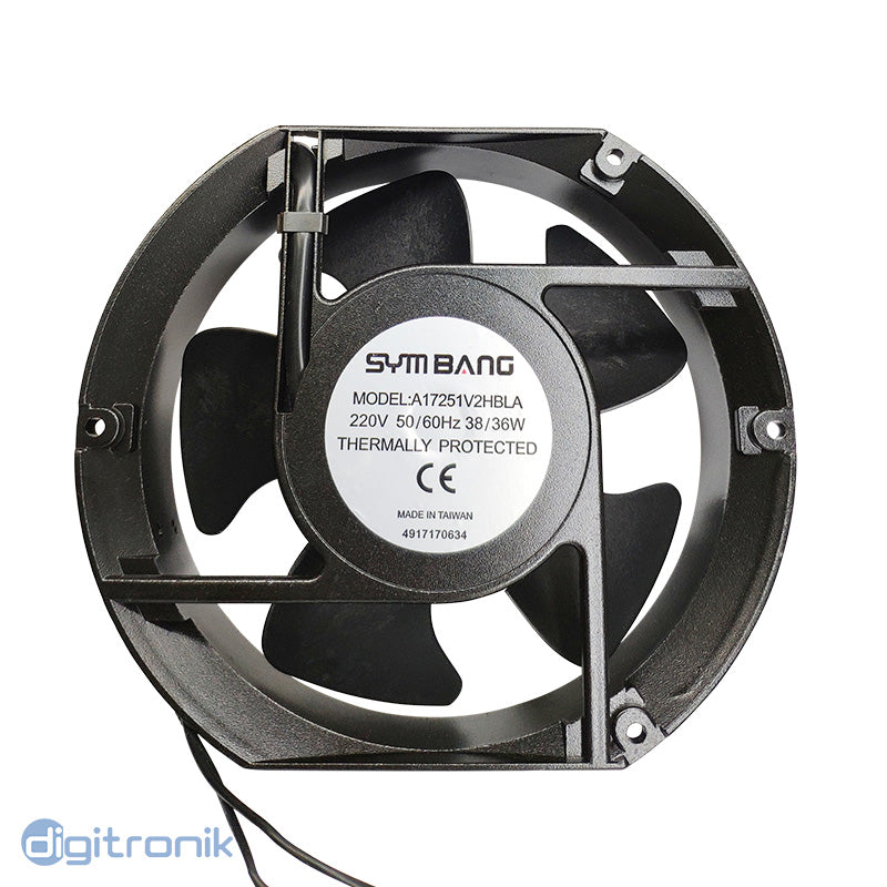 VENTILADOR SYMBANG 172X150X51MM 220V 36W A17251V2H-BLA