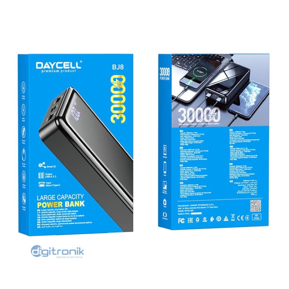 POWER BANK 30000MAH DAYCELL BJ8