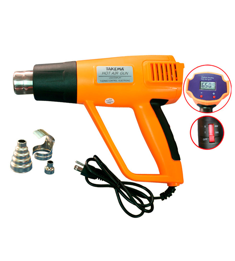 PISTOLA DE CALOR DIGITAL 1500W TAKEMA ZD-510