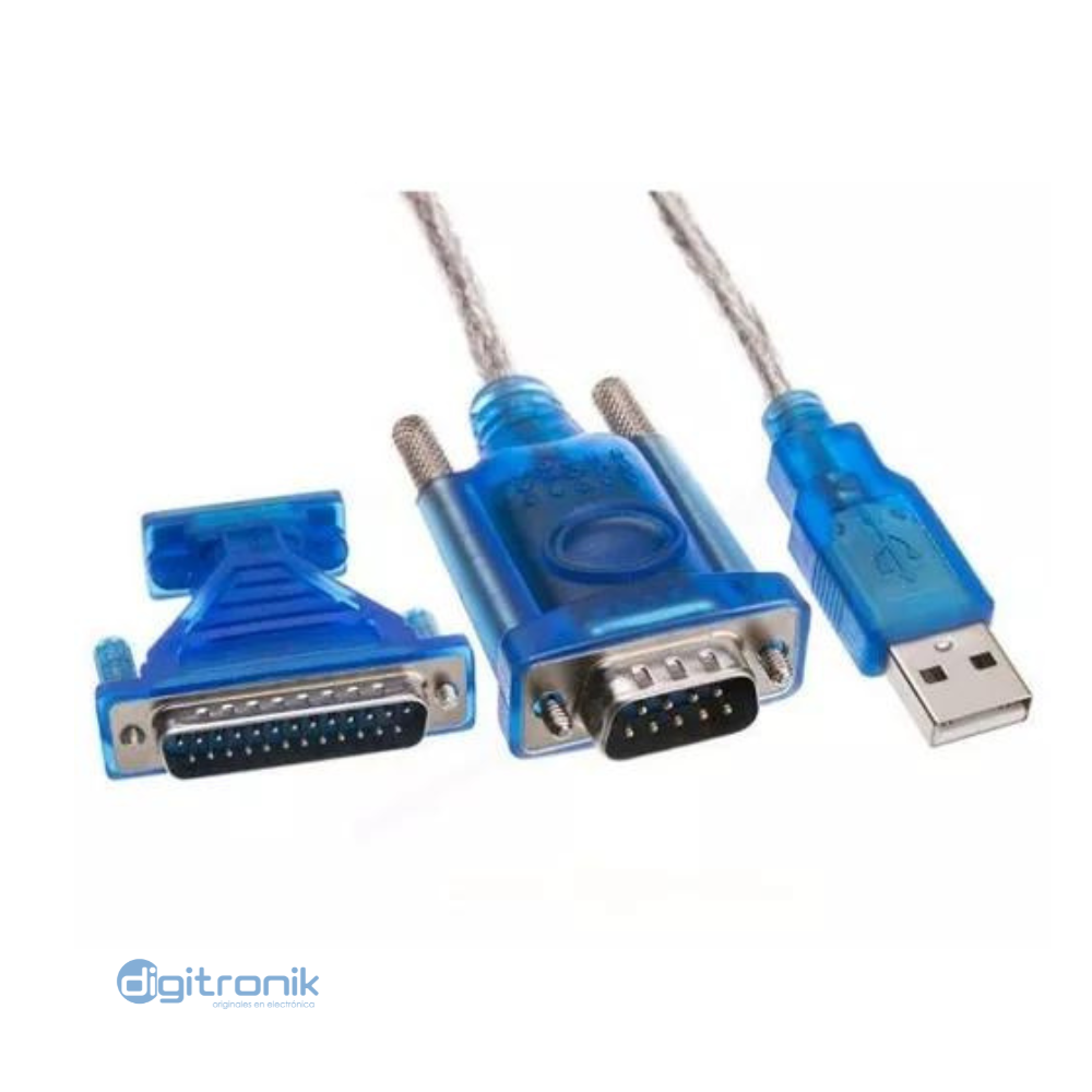 CABLE USB A SERIAL CON ADAPTADOR 1 MTS  PE-PCO009 TRAUTECH