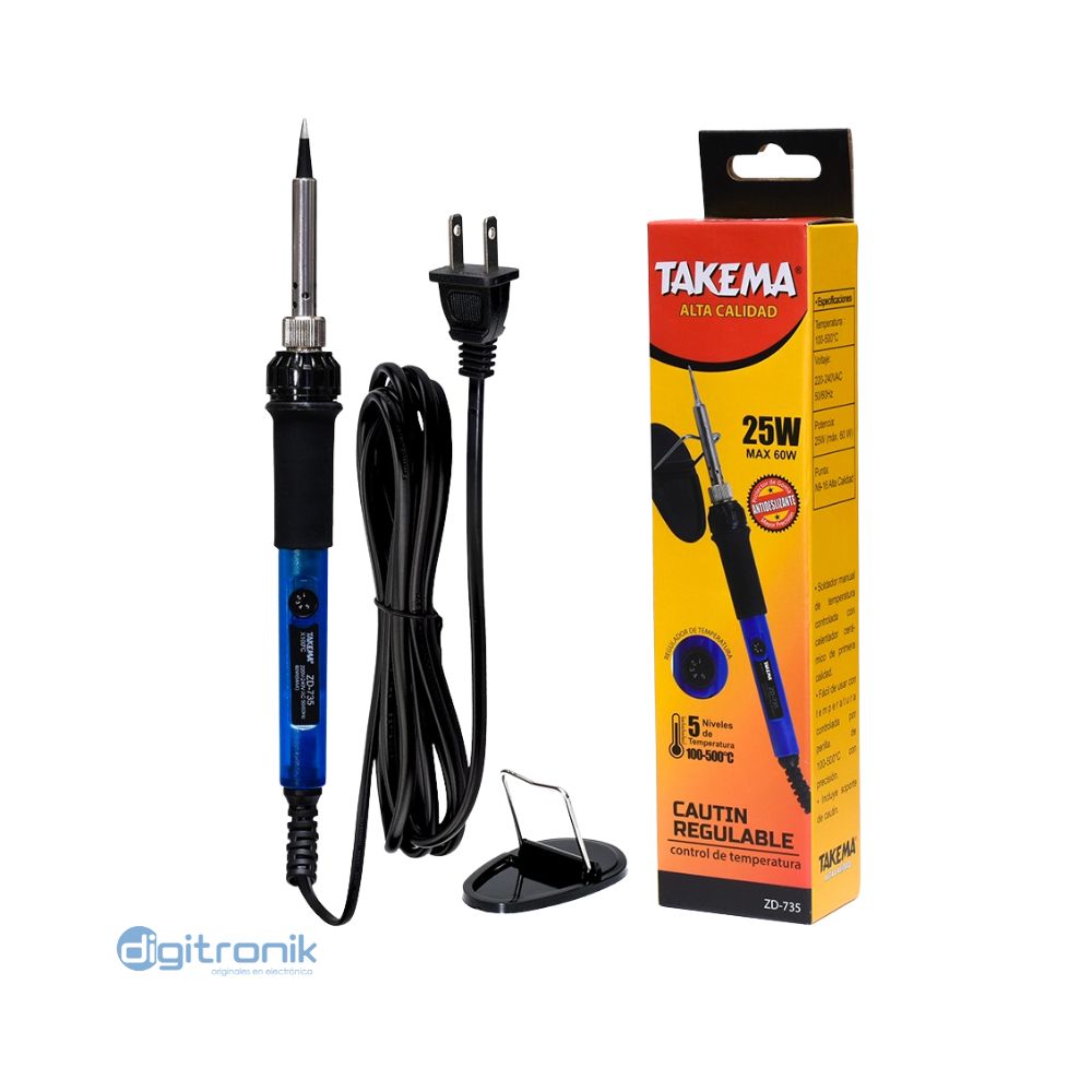 CAUTIN REGULABLE 5 NIVELES DE TEMPERATURA DE 25W ZD-735