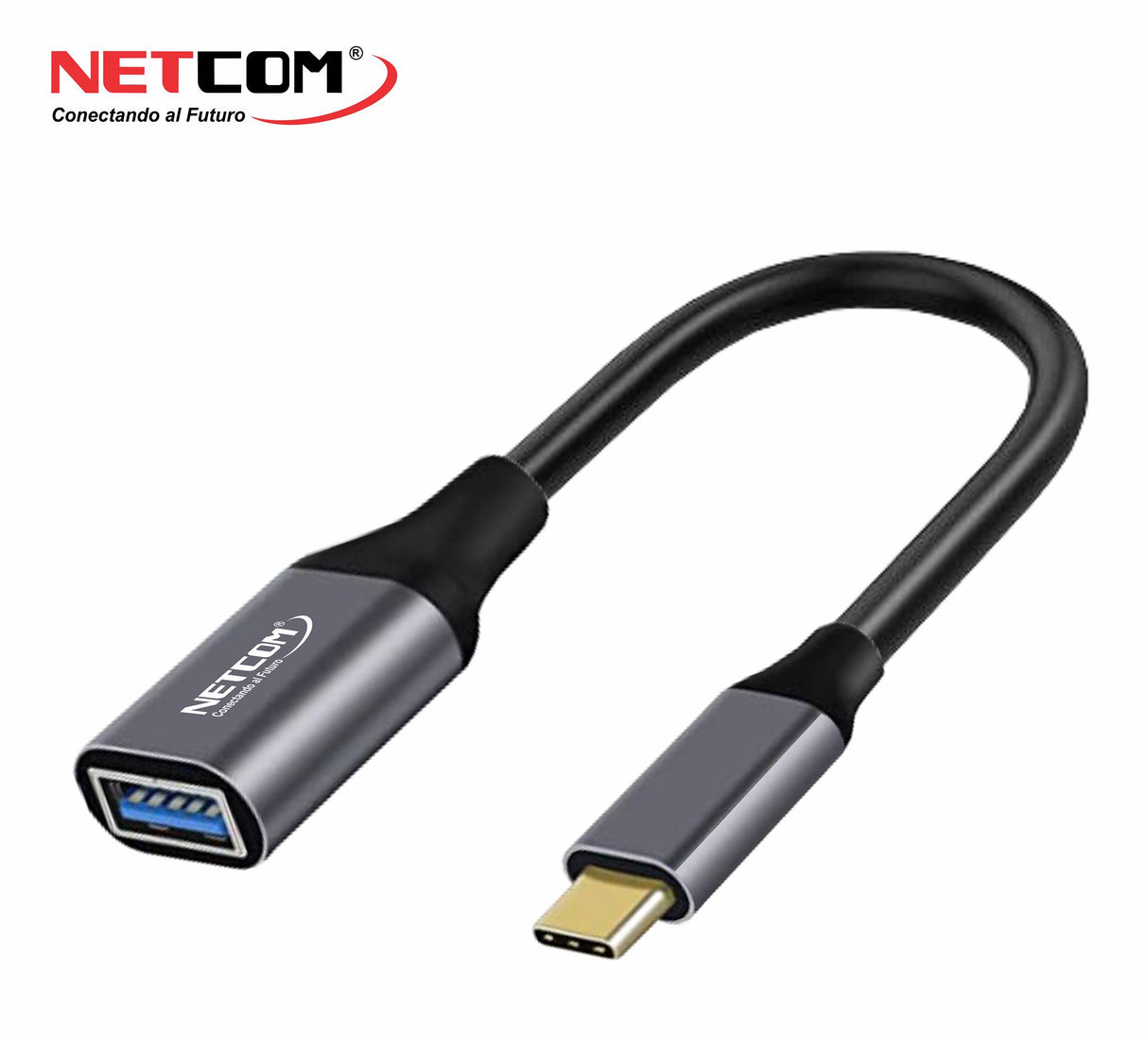 CABLE ADAPTADOR OTG USB-C MACHO A USB HEMBRA V3.0 15CM NETCOM PE-PH0265