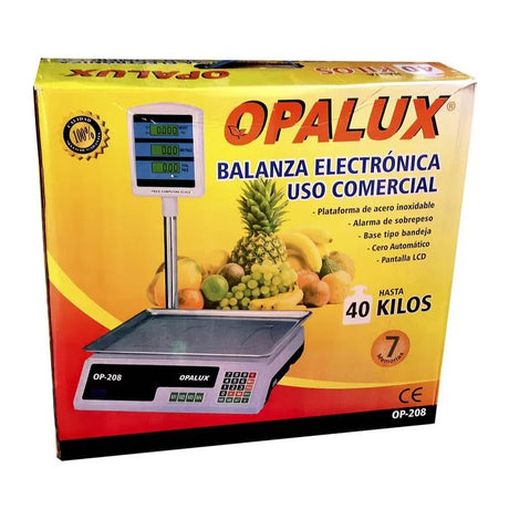 BALANZA DE MESA C/BRAZO ELECTRONICO OPALUX 40 KILOS OP-208