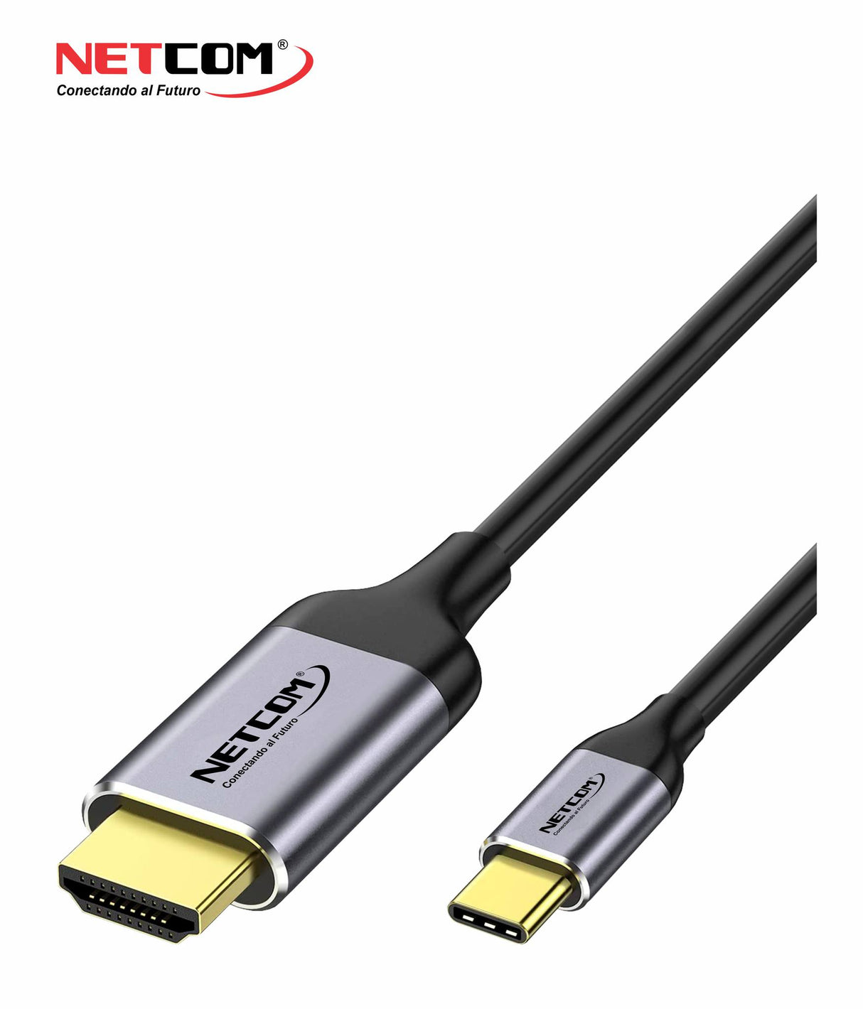 CABLE ADAPTADOR USB-C A HDMI DE 1.80 MTS 4K NETCOM PE-VA0372