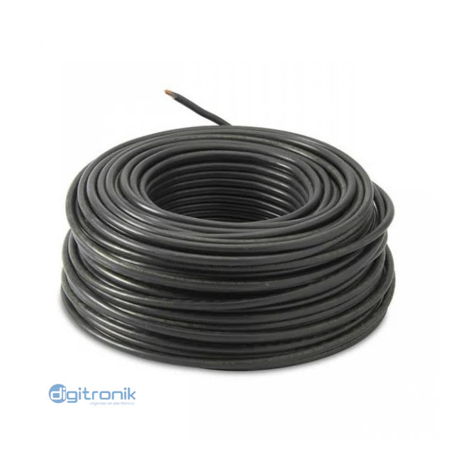 CABLE VULCANIZADO NEGRO NLT 2X14 AWG BRANDE X 100MTS