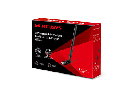 MERCUSYS ADAPTADOR USB DOBLE BANDA INALAMBRICO AC650 MU6H